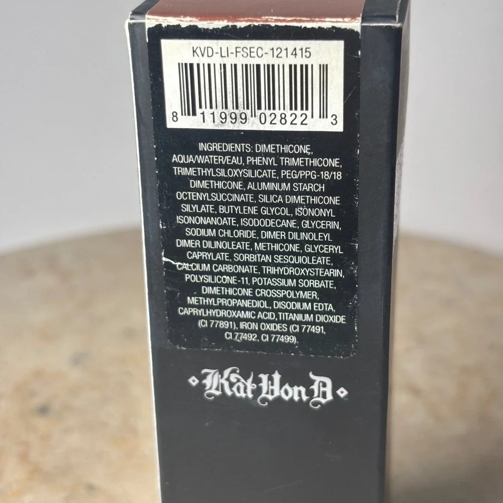 Kat Von D Lock-It Foundation 1.0oz Deep 78 Neutral Full Coverage Matte Liquid